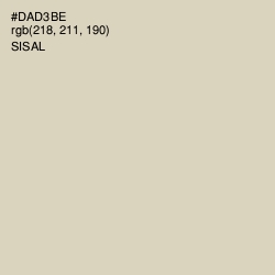 #DAD3BE - Sisal Color Image