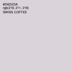 #DAD3DA - Swiss Coffee Color Image