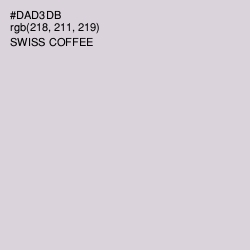 #DAD3DB - Swiss Coffee Color Image