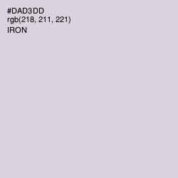 #DAD3DD - Iron Color Image