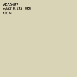 #DAD4B7 - Sisal Color Image