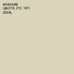 #DAD4BB - Sisal Color Image