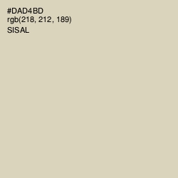 #DAD4BD - Sisal Color Image