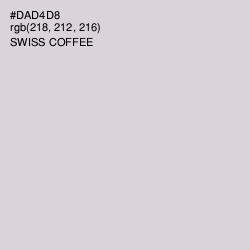 #DAD4D8 - Swiss Coffee Color Image