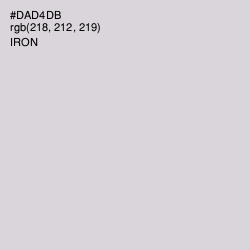 #DAD4DB - Iron Color Image