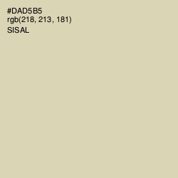 #DAD5B5 - Sisal Color Image