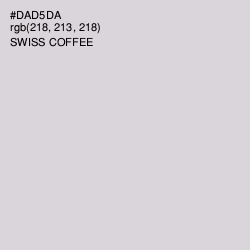 #DAD5DA - Swiss Coffee Color Image
