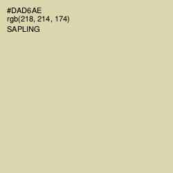 #DAD6AE - Sapling Color Image