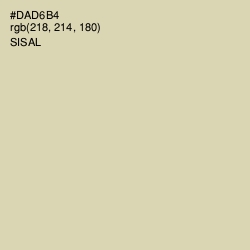 #DAD6B4 - Sisal Color Image