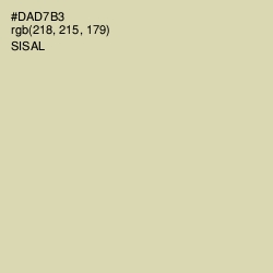 #DAD7B3 - Sisal Color Image