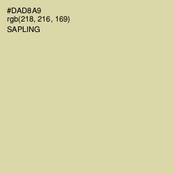 #DAD8A9 - Sapling Color Image