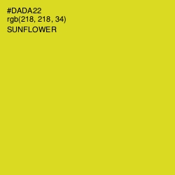 #DADA22 - Sunflower Color Image