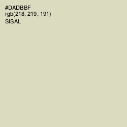 #DADBBF - Sisal Color Image