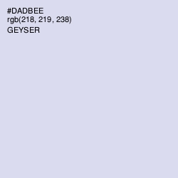 #DADBEE - Geyser Color Image