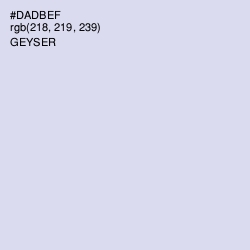 #DADBEF - Geyser Color Image