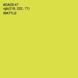 #DADE47 - Wattle Color Image