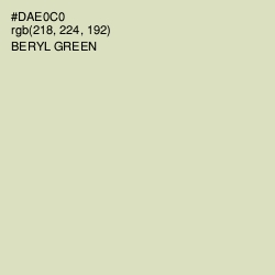 #DAE0C0 - Beryl Green Color Image