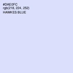 #DAE0FC - Hawkes Blue Color Image