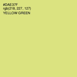#DAE37F - Yellow Green Color Image