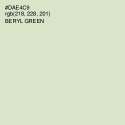 #DAE4C9 - Beryl Green Color Image