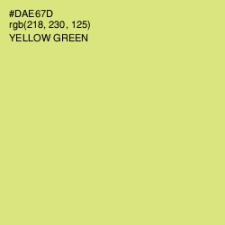 #DAE67D - Yellow Green Color Image