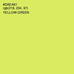 #DAEA61 - Yellow Green Color Image