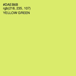 #DAEB6B - Yellow Green Color Image