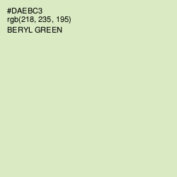 #DAEBC3 - Beryl Green Color Image