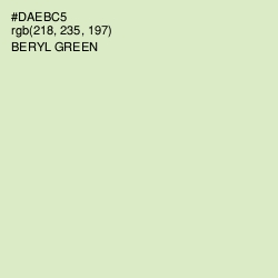 #DAEBC5 - Beryl Green Color Image