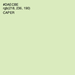 #DAECBE - Caper Color Image