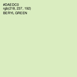 #DAEDC0 - Beryl Green Color Image