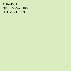 #DAEDC1 - Beryl Green Color Image