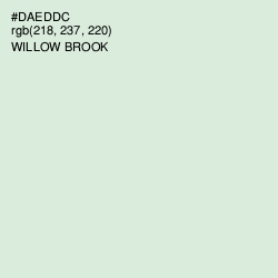 #DAEDDC - Willow Brook Color Image