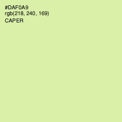 #DAF0A9 - Caper Color Image