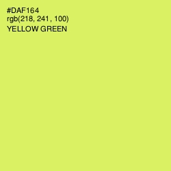 #DAF164 - Yellow Green Color Image