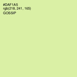 #DAF1A5 - Gossip Color Image