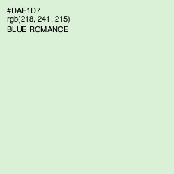 #DAF1D7 - Blue Romance Color Image