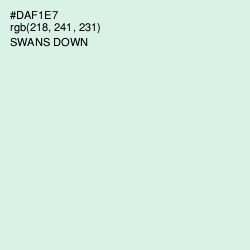 #DAF1E7 - Swans Down Color Image