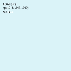 #DAF3F9 - Mabel Color Image