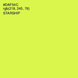 #DAF54C - Starship Color Image