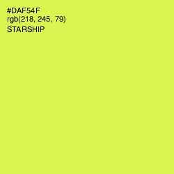 #DAF54F - Starship Color Image