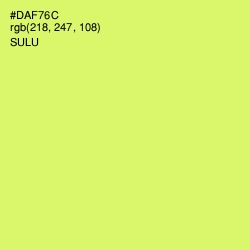 #DAF76C - Sulu Color Image
