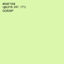 #DAF7AB - Gossip Color Image