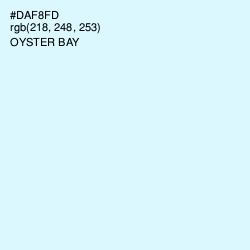 #DAF8FD - Oyster Bay Color Image