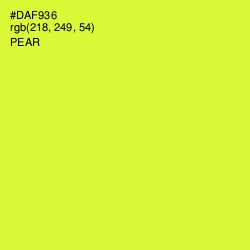 #DAF936 - Pear Color Image