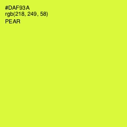 #DAF93A - Pear Color Image