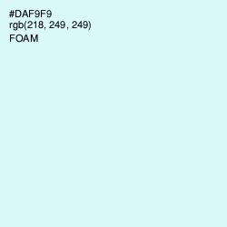 #DAF9F9 - Foam Color Image