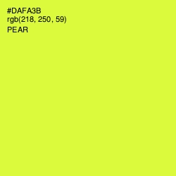 #DAFA3B - Pear Color Image