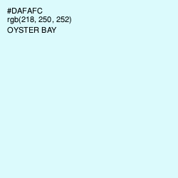 #DAFAFC - Oyster Bay Color Image