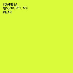 #DAFB3A - Pear Color Image